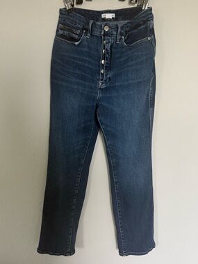 Good American High Rise Straight Leg Jeans
